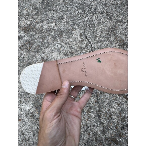 NEW $70 Tkees women's gemma sandals in White Size 10B - Picture 5 of 8